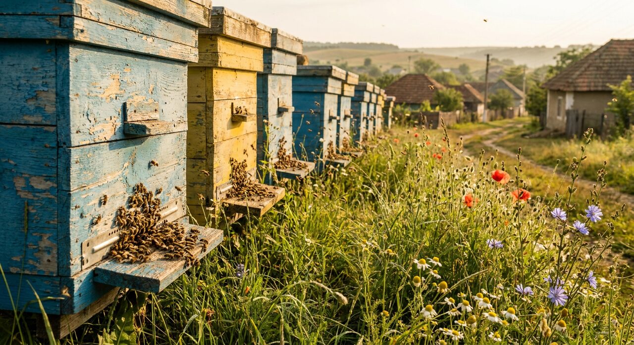 Stupi în plină floare
